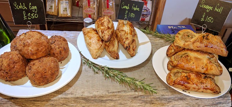 Scotch eggs, pasties & sausage rolls